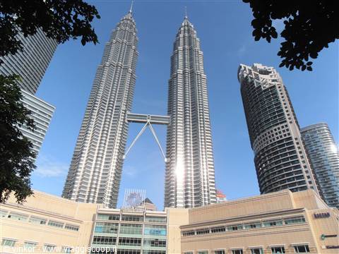 le torri gemelle Petronas a Kuala Lumpur, Malesia
