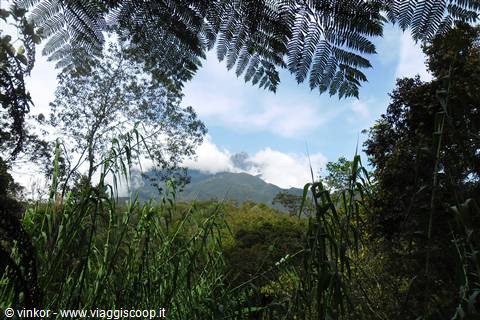 il monte Kinabalu nel Sabah,Borneo malese