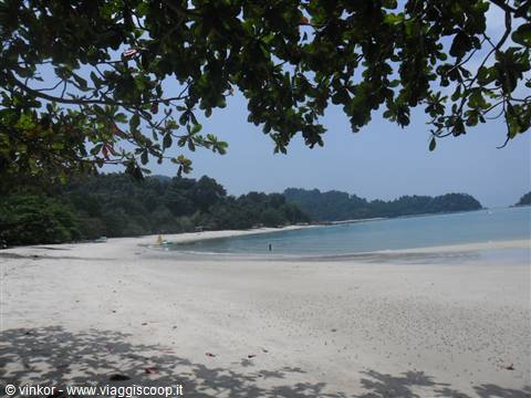 la spiaggia a Kuala Nipah,isola Pangkor,Malesia