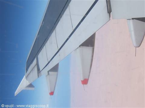già dall'aereo vista suggestiva