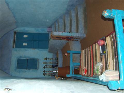 l'interno di una casa nubiana