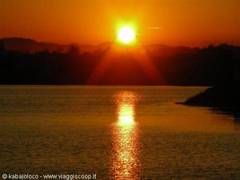 Lago Peten Itzà: il tramonto