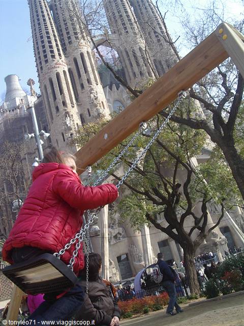 parco pubblico alla Sagrada Familia