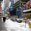 Neve a Times Square STATI UNITI D'AMERICA 