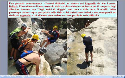discesa delle Gole del Raganello