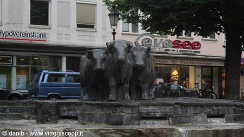 fontana dei bisonti