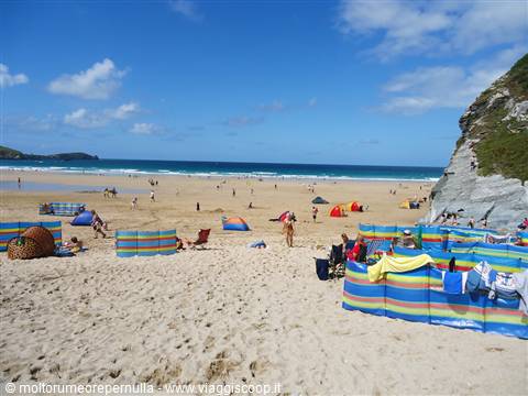 la spiaggia di Newquay, il paradiso dei surfisti inglesi