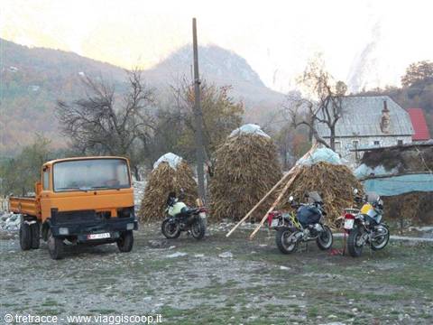 Villaggio tipico nel cuore dell'Albania