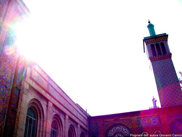 Tehran-alba sul palazzo golestan