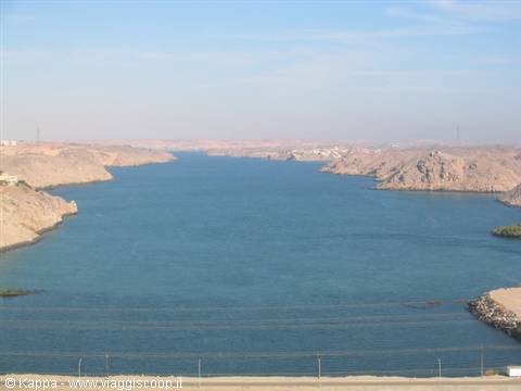 L'inizio del Lago Nasser, creato dalla grande diga di Aswan