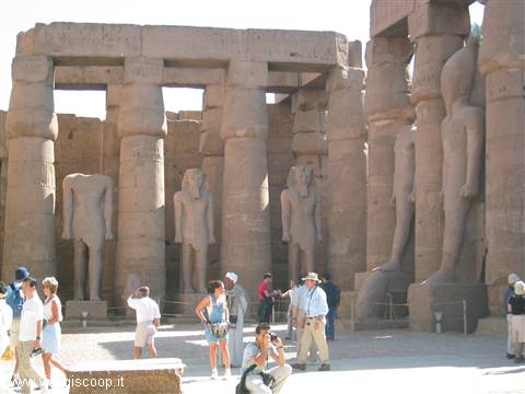 l'interno del Tempio di Luxor
