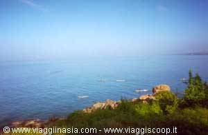 una vista sul mare dal centro del dot. Franklin