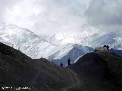 paesaggio invernale del Ladakh