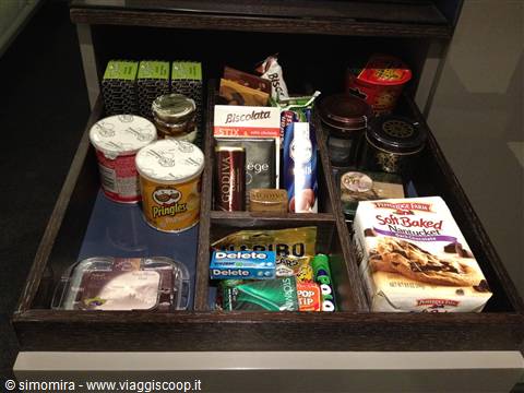Fornitissimo minibar al Meridien