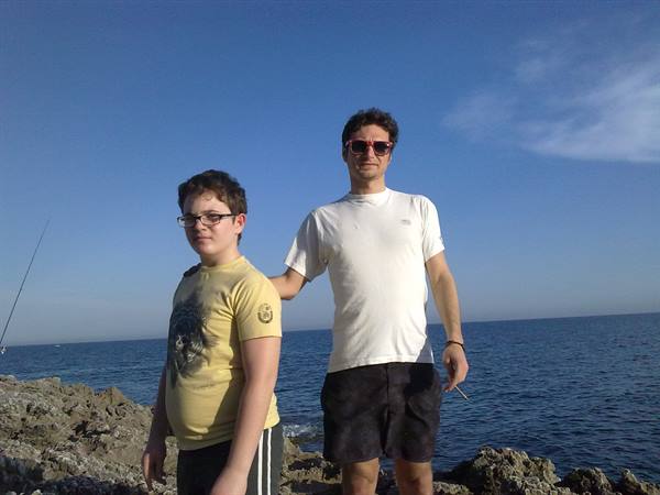 Al faro Teo e il mister - San Felice Circeo