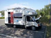 Il mio camperino che riposa dopo il bel viaggetto da roma al confine