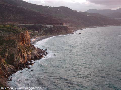 Veduta della spiaggia dal villaggio