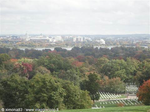 Panorama dal cimitero di Arlington