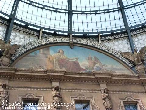 Affresco nella Galleria Vittorio Emanuele II