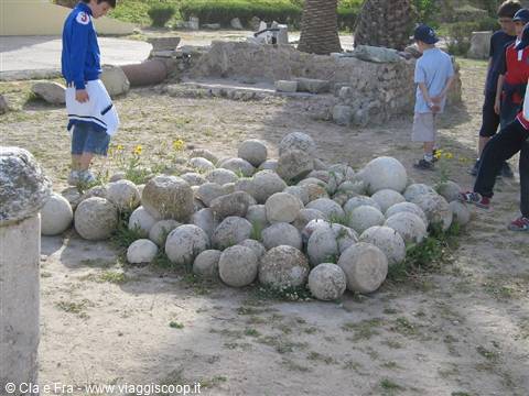 proiettili usati per distruggere Cartagine