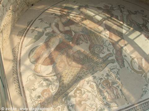 Villa romana del Casale, particolari dei mosaici