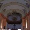 Soffitto della chiesa di Pianosa diroccato .La chiesa era stata  affrescata da un detenuto ITALIA 