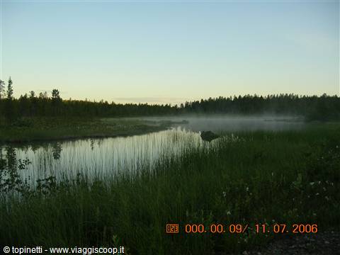 Lago di Inari ore 23.38