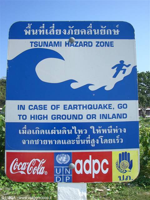 Kho Phi Phi - Istruzioni in caso di pericolo...