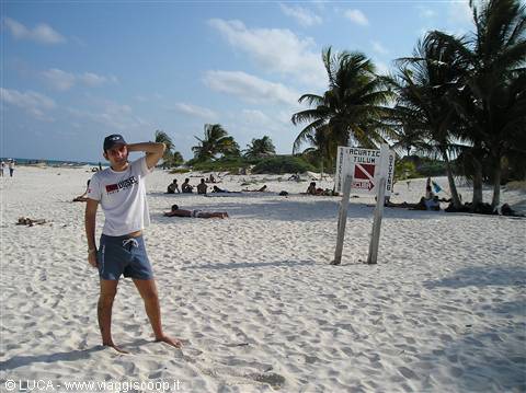 Io...e la spiaggia di Tulum...