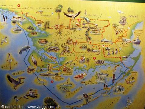 mappa Everglades