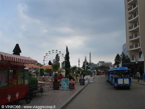 retrospiaggia a Golden Sands, maggiore spiaggia intorno a Varna