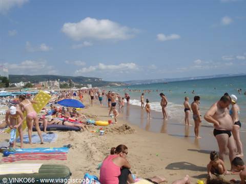 la spiaggia di Golden Sands