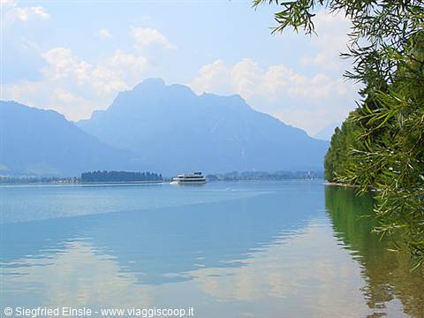 In barca sul lago Forggensse