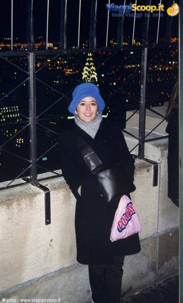 Dall'Empire State Building. La punta del Crysler sembra appollaiata sulla mia testa!