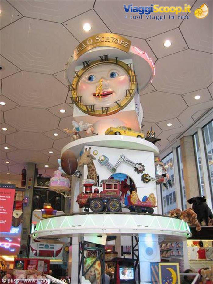 all'interno del famoso negozio di giocattoli Fao Schwarz!