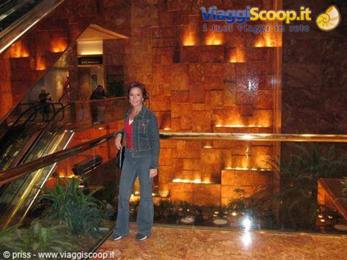 all'interno della Trump Tower c'è una simpatica cascata...