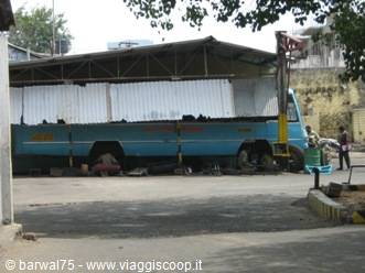 KANYAKUMARI:Il pullman che mi doveva portare a Madurai