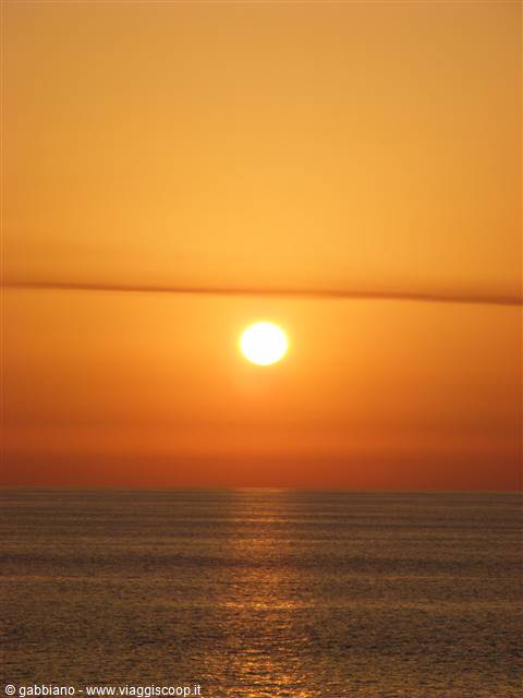 tramonto sul tirreno