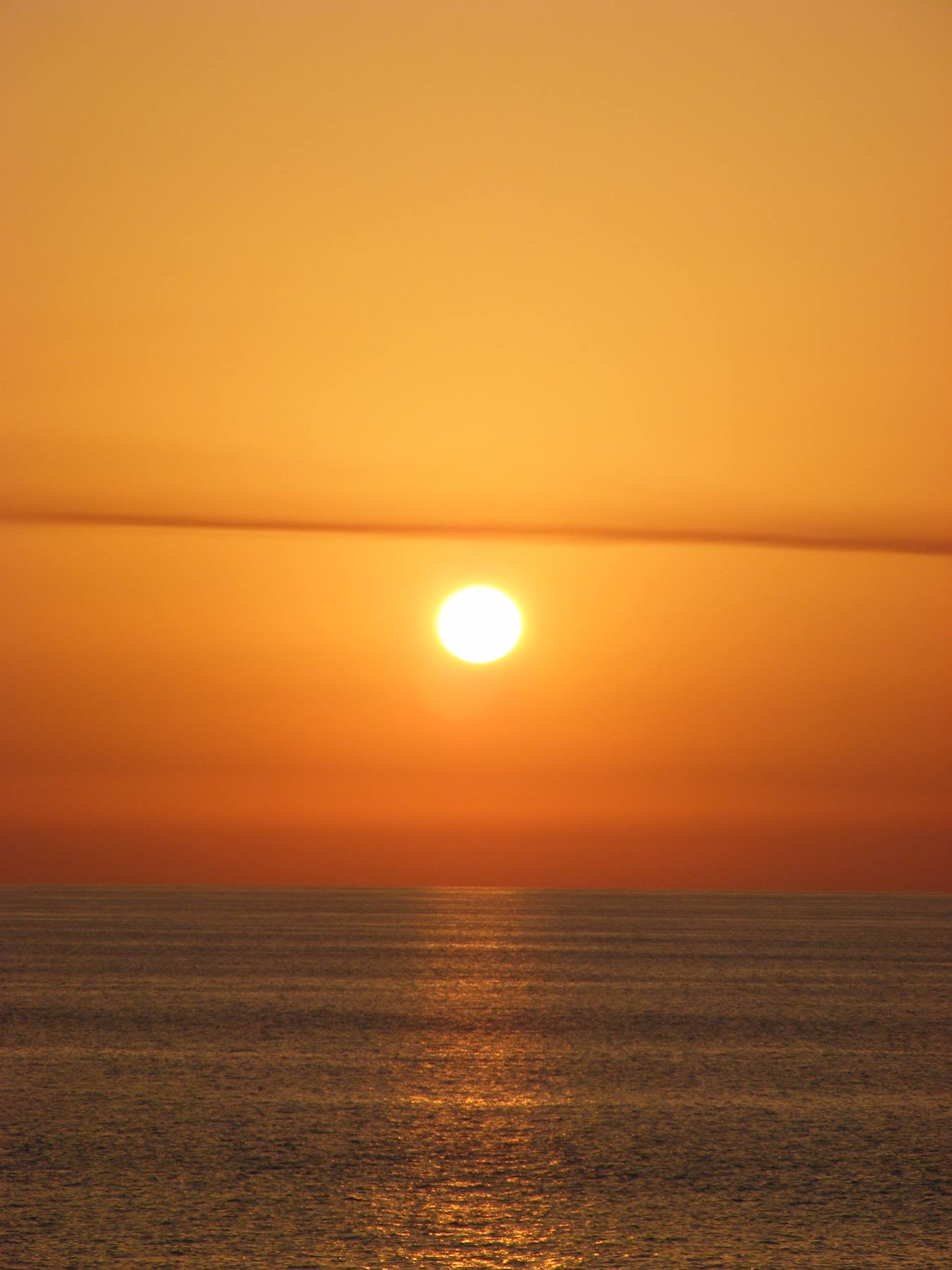 tramonto sul tirreno