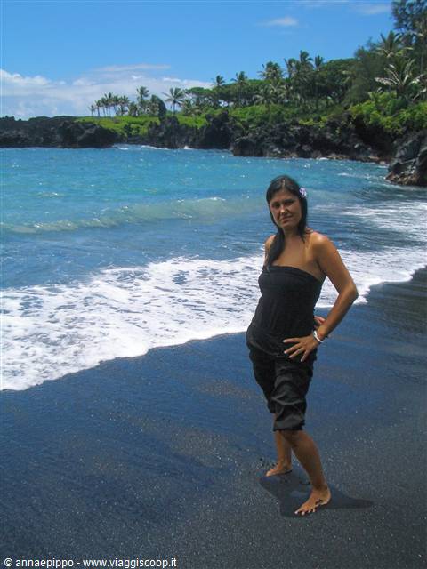 IO A WAIANAPANAPA, BLACK BEACH