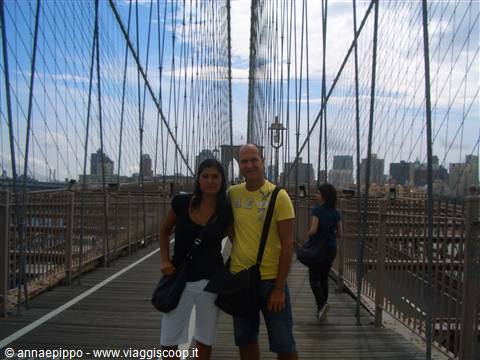 IO E RO SUL PONTE DI BROOKLIN