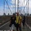 IO E RO SUL PONTE DI BROOKLIN STATI UNITI D'AMERICA 