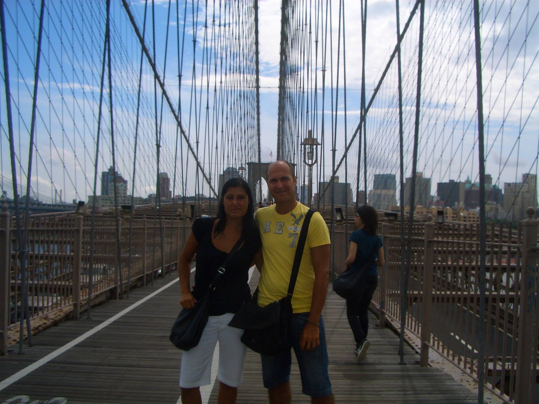 IO E RO SUL PONTE DI BROOKLIN