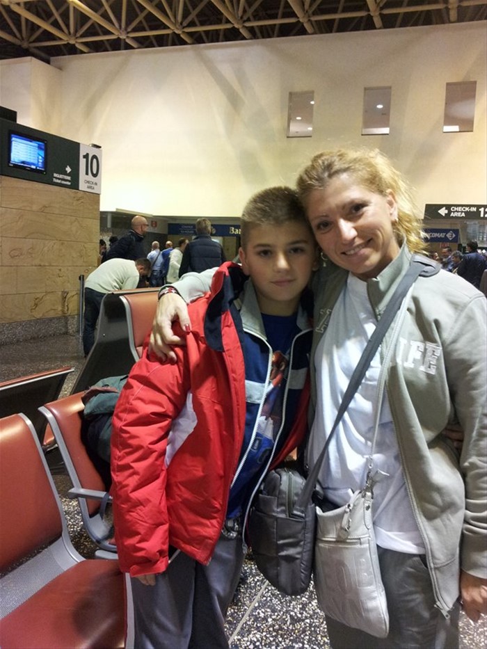 Cinzia e Andrea a malpensa