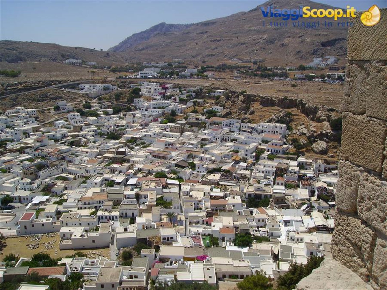 Lindos vista dall'Acropoli