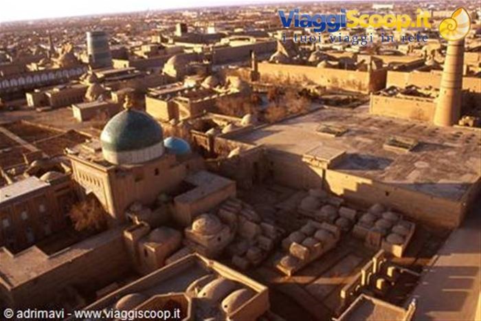Khiva - panorama dal minareto di Islom-Huja