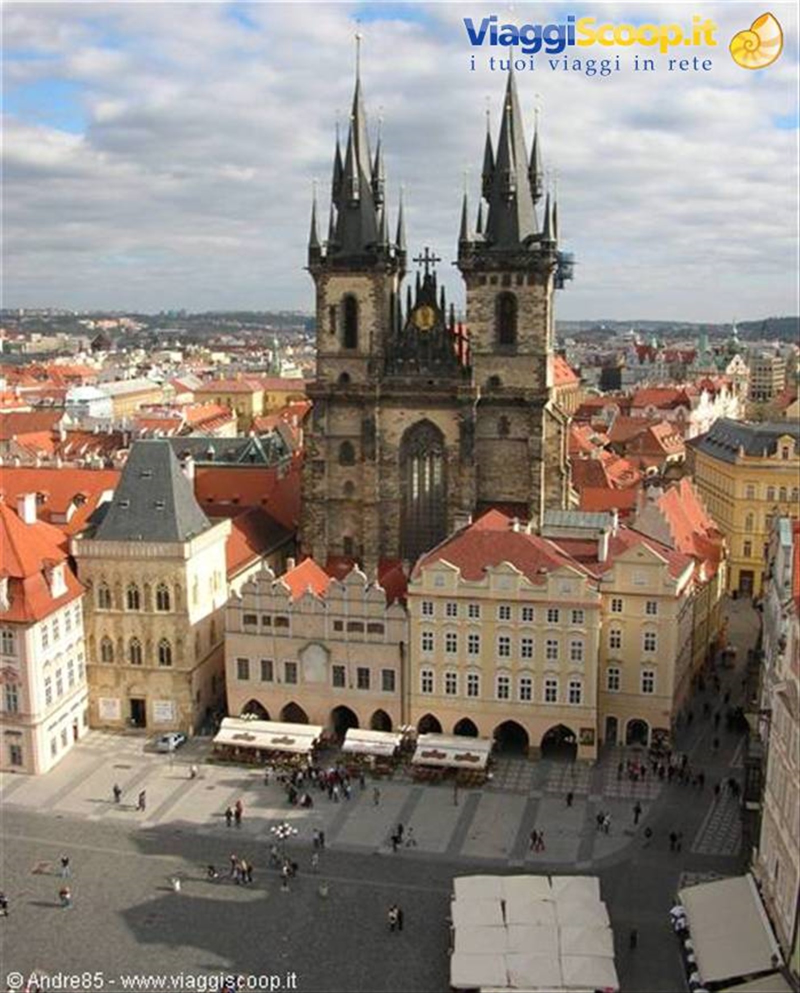 bellissima veduta da una delle tante torri di praga