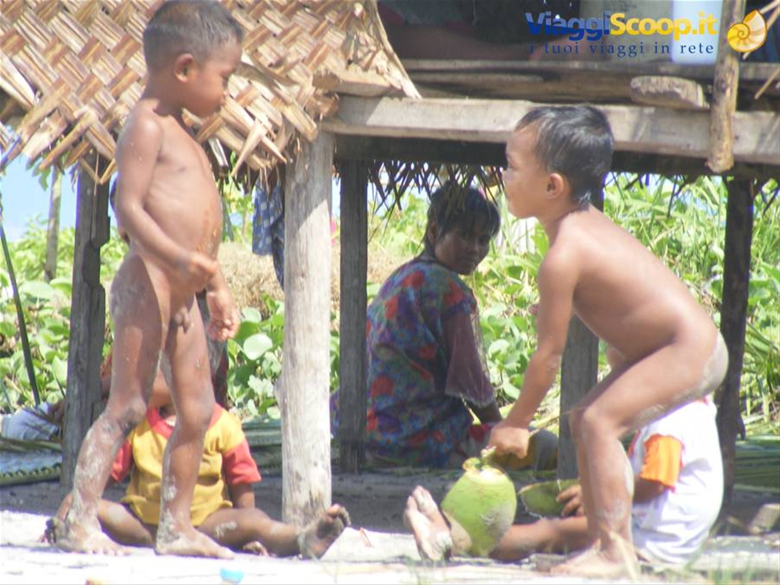 Vita nell'isola di Sabuan Borneo