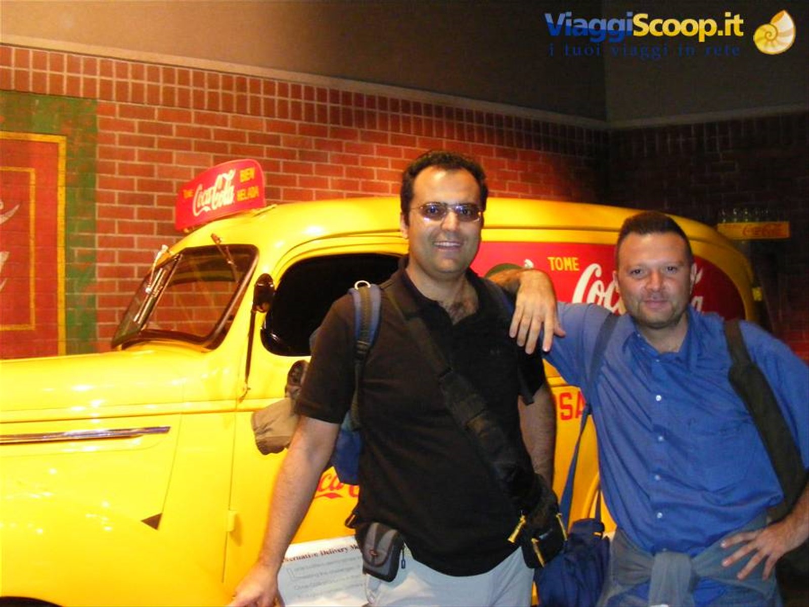 io e Francesco nel Museo della Coca Cola