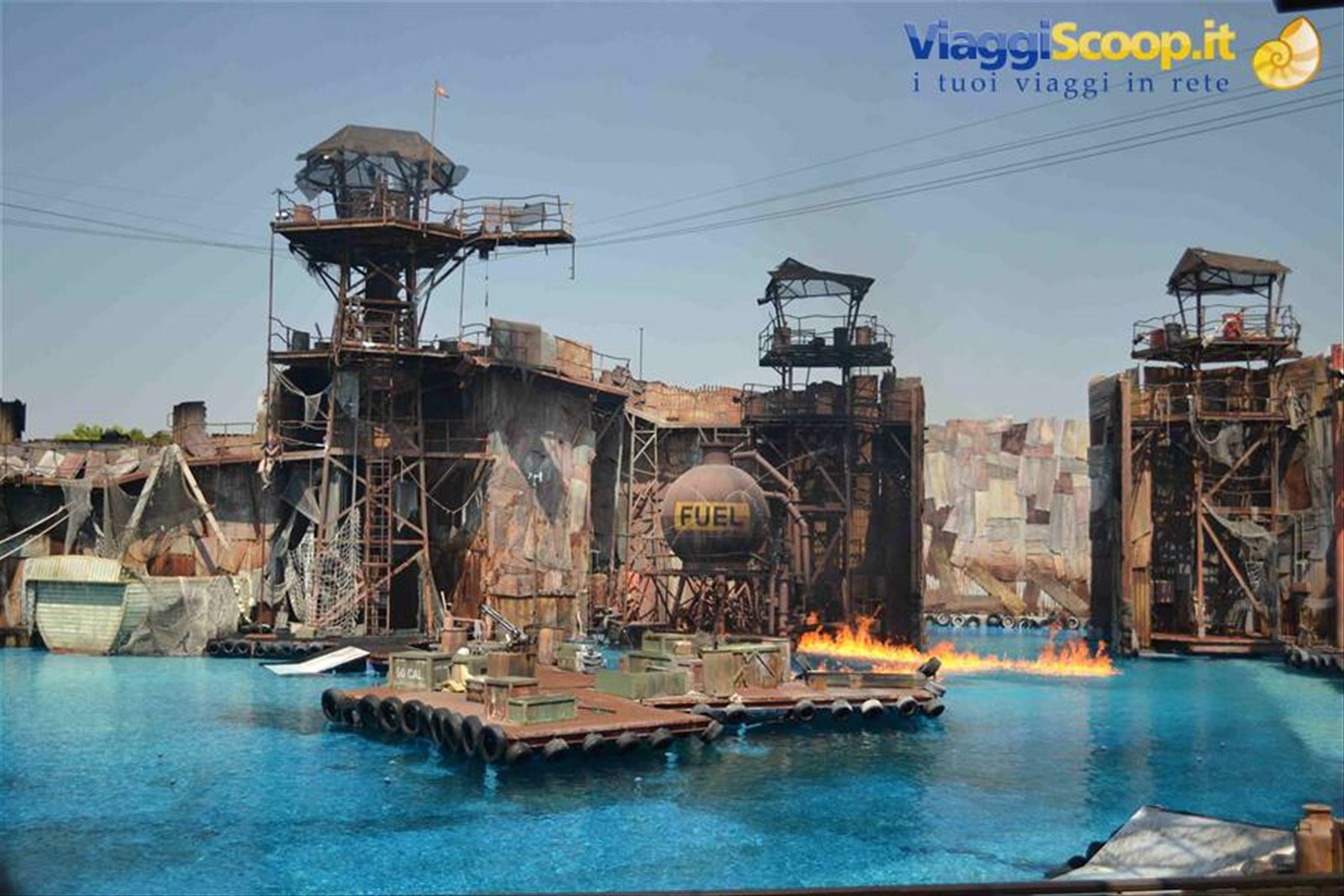 Rappresentazione del film Waterworld negli Universal Studios